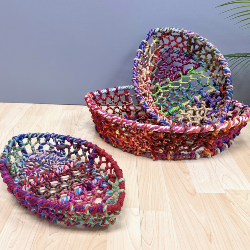 Jute Net Boat Baskets